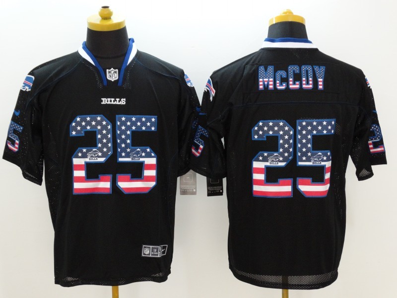 Men's Buffalo Bills LeSean McCoy #25 Black Jersey